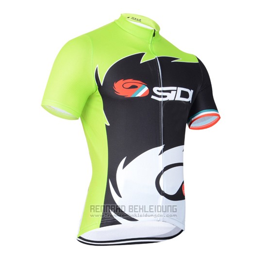 2014 Fahrradbekleidung Castelli SIDI Shwarz und Grun Trikot Kurzarm und Tragerhose